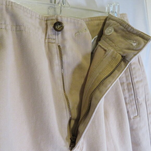 Vintage Liz Claiborne LIZSPORT 100% cotton Tan Pants Size 14 - Picture 10 of 13